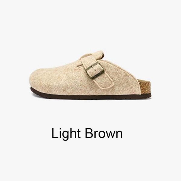 UBZ Wool Felt Birkenstock Slippers for Women - 图片 11