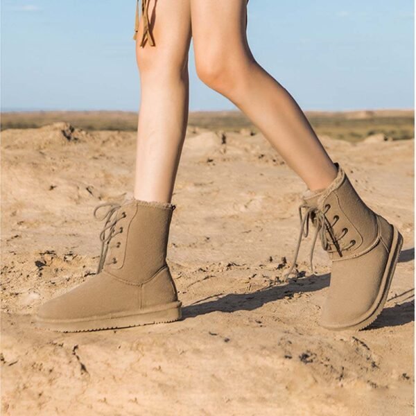 UBZ Waterproof Calf Snow Boots for Women - 图片 4