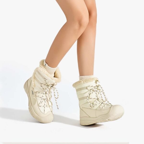 UBZ Waterproof Supper Warm Short Bow Snow Boots for Women - 图片 12