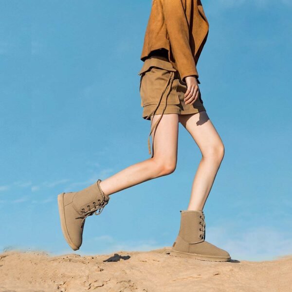 UBZ Waterproof Calf Snow Boots for Women - 图片 3