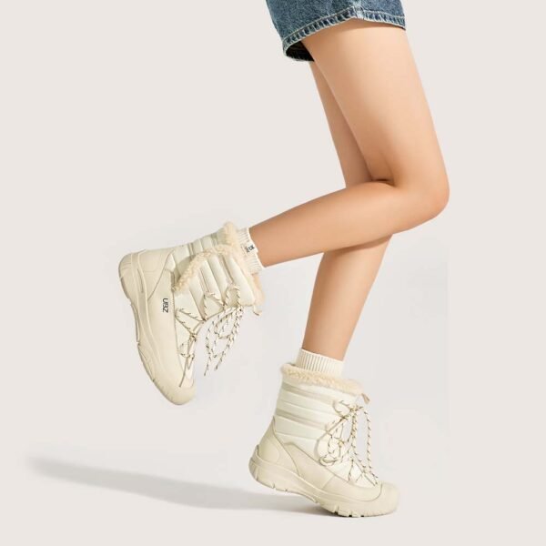 UBZ Waterproof Supper Warm Short Bow Snow Boots for Women - 图片 9