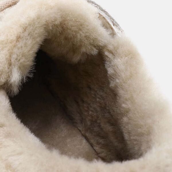 UBZ Lamb Wool Ankle Snow Boots for Women - 图片 5