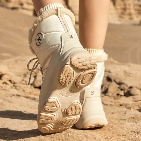 UBZ Waterproof Sub-zero Protection Short Bow Snow Boots for Women - 图片 5