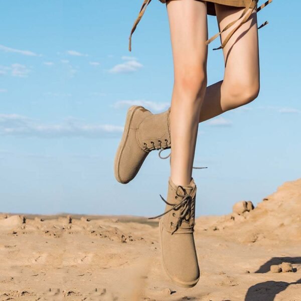 UBZ Waterproof Calf Snow Boots for Women - 图片 7