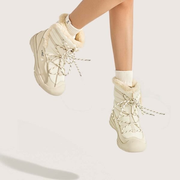 UBZ Waterproof Supper Warm Short Bow Snow Boots for Women - 图片 3