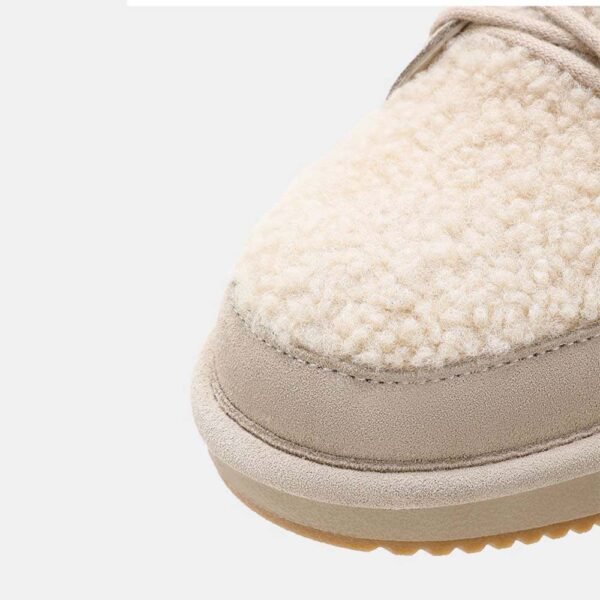 UBZ Lamb Wool Ankle Snow Boots for Women - 图片 6