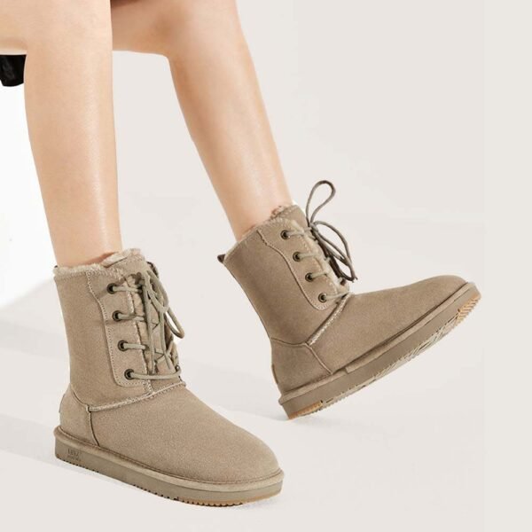 UBZ Waterproof Calf Snow Boots for Women - 图片 9