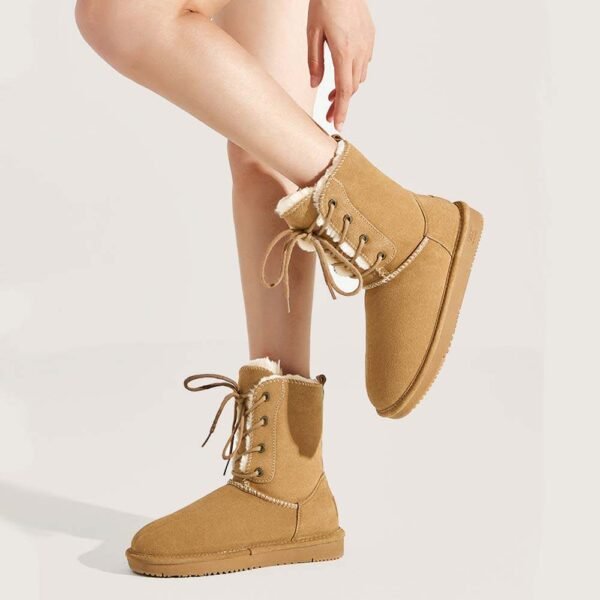 UBZ Waterproof Calf Snow Boots for Women - 图片 6