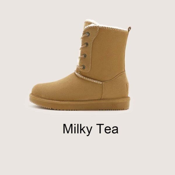 UBZ Waterproof Calf Snow Boots for Women - 图片 11