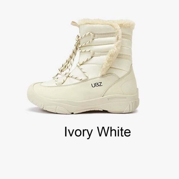 UBZ Waterproof Supper Warm Short Bow Snow Boots for Women - 图片 14